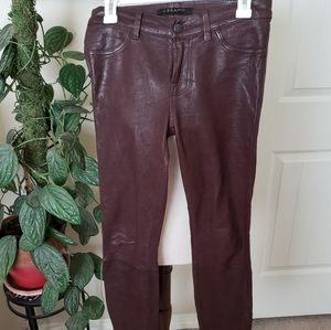 J Brand Lambskin Leather Pants Size 26